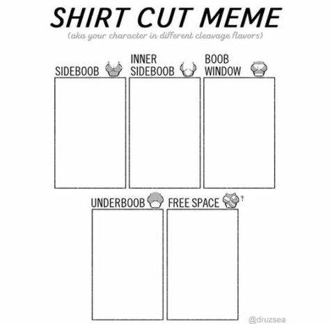 Shirtcutmeme Template, Hairstyle Meme Drawing Template, Trick Drawing, Shirt Cut Meme, Character Alignment, Art Improvement, Character Sheet Writing, Drawing Memes, Drawing Tut