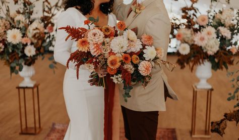 Terra Cotta Wedding, Olive Green Bridesmaid Dresses, Rust Bridesmaid Dress, Fall Barn Wedding, Wedding Party Flowers, Boho Inspiration, Cream Wedding, Green Bridesmaid, Wisconsin Wedding