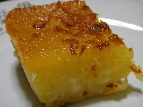 best-cassava-cake-recipe Fijian Desserts, Cassava Cake Recipe Filipino, Casava Cake Recipe, Cassava Cake Recipe, Cassava Recipe, Red Birthday Cakes, Cassava Cake, Filipino Food Dessert, Recipe Cake