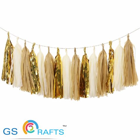 10 inch Colorful Tissue Paper Tassels Party wedding decoration Garland Buntings Pompom Tassle Tissue Paper Tassel Garland Diy, Diy Garland Paper, Gold Tassel Garland, Paper Tassels, Diy Tassel Garland, Tissue Paper Tassel Garland, Tissue Paper Tassel, Pink Happy Birthday, Happy Birthday Bunting