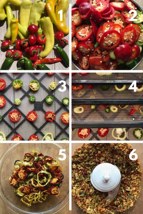 Homemade Hot Pepper Seasoning, Drying Hot Peppers In The Oven, Hot Pepper Salt Recipe, Diy Red Pepper Flakes, Homemade Red Pepper Flakes, How To Make Red Pepper Flakes, Dried Jalapeno Recipes, Dehydrated Jalapenos, Red Pepper Flakes Recipes