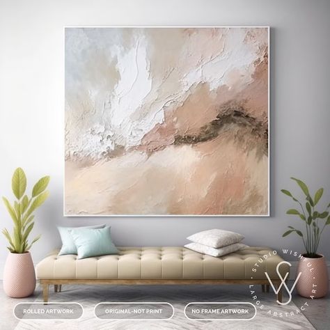 Buy Large Abstract Beige & Gray Canvas Art Original 3D Texture Online in India - Etsy Entry Art, Contemporary Living Room Art, Tone Painting, 3d Texture Painting, Grey Canvas Art, Oversized Wall Decor, Mineral Green, Beige Wall Art, Earth Tone Wall Art