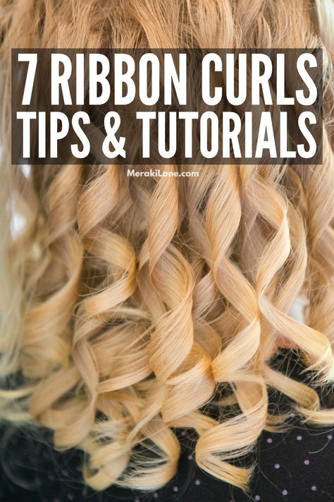 Ribbon Curls Hairstyles, How To Do Rag Curls, Banana Curls Hairstyles, Princess Curls Tutorials, Get Curls To Stay All Day, How To Do Ringlet Curls, How To Get The Best Curls, How To Get Ringlet Curls, Spiral Curls For Long Hair