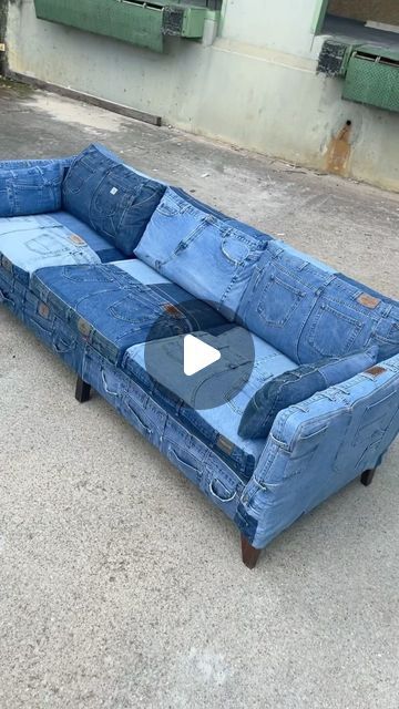 Sofa Jeans, Nigel Xavier, Denim Couch, Manifest Board, Upholstery, Couch, Sofa, New York, Instagram