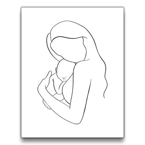 Mom And Son Line Art, Ava Tattoo, Son Tattoo For Mom, Mutterschaft Tattoos, Mother And Baby Tattoo, Tattoo For Mom, Leg Sleeve Tattoos, Motherhood Tattoos, Baby Tattoo