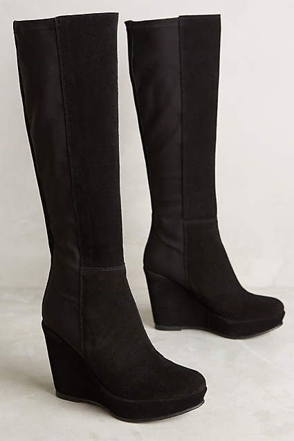 KMB Ninon Wedge Boots - #anthroregistry Style Help, Dr Shoes, Natasha Romanoff, Crazy Shoes, Pretty Shoes, Wedge Boots, Womens Shoes Wedges, Platform Boots, High Heel Boots