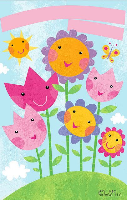 Happy Mothers day! | Flickr - Photo Sharing! Animal Illustrations, Pola Sulam, Decoration Stickers, Cute Clipart, Happy Flowers, Whimsical Illustration, Art Drawings For Kids, Preschool Art, Spring Day