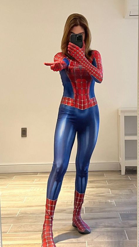 Spiderman Woman Costume, Spiderman Costume Women, Spiderman Woman, Halloween Costumes For Teens Girls, Woman Costume, Spiderman Costume, Spiderman Cosplay, Halloween Party Outfits, Fitness Wear Outfits