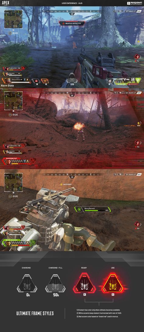 ArtStation - Apex Legends: In Game HUD UI Concepts, Brandon Pirruccello Samurai Games, Sci Fi Games, Robot Game, Call Of Duty Warzone, Game Effect, Game Gui, Cute Relationship Texts, Video Game Development, Game Interface