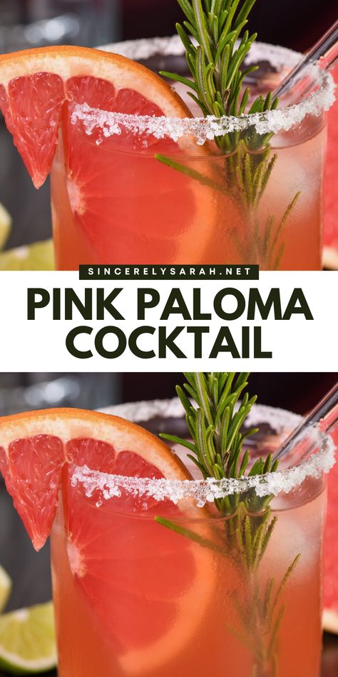 Ready to shake up your cocktail repertoire? 🌸 Try Pink Paloma Cocktails, the ultimate blend of citrusy goodness and smooth tequila! With its stunning pink hue and refreshing taste, this drink is sure to become your new favorite. Whether you're sipping by the pool or toasting with friends, Pink Paloma Cocktails offers a delightful mix of flavors that are both sophisticated and fun. Cheers to delicious moments! Pink Color Cocktails, Pink Paloma Cocktail, Pink Tequila Cocktail, Paloma Cocktail Tequila, Easy Tequila Cocktails, Fall Cocktails Easy, Tequila Paloma, Mint Chocolate Chip Cupcakes, Cocktail Cupcakes