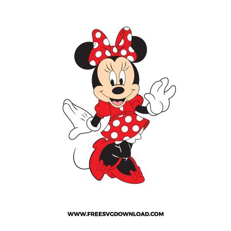 Minnie Mouse Svg Free, Minnie Mouse Template, Mickey Mouse Stickers, Minnie Mouse Svg, Pixar Embroidery, Mickey Love, Classic Mickey Mouse, Mickey Mouse Parties, Disney Embroidery