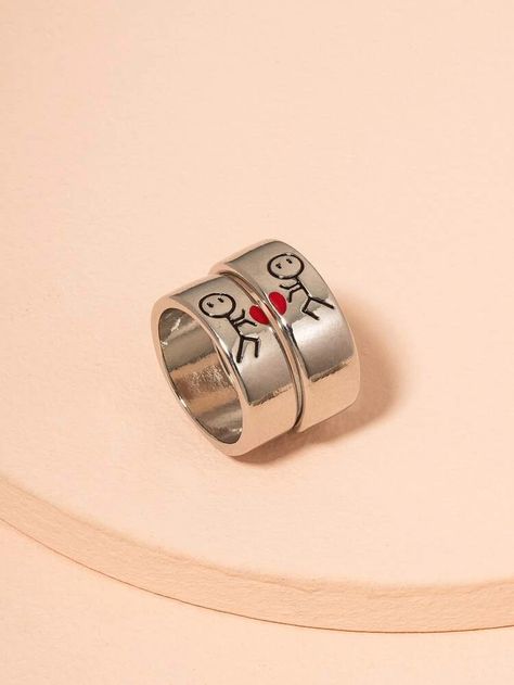 Relationship Jewelry, Bff Rings, Bff Jewelry, Couples Accessories, Pretty Jewelry Necklaces, Cute Couple Gifts, Couple Jewelry, Baymax, Matching Jewelry