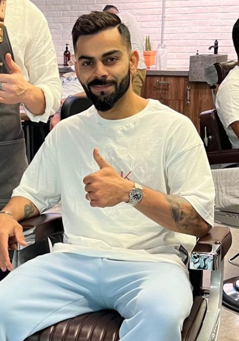 Kohli Beard Styles, Virat Kohli Beard Styles, Kohli Hairstyle, Virat Kohli Beard, Virat Kohli Portrait Photography, Virat Kohli Hairstyle, Anushka Sharma And Virat, Guys Grooming, Virat Kohli And Anushka