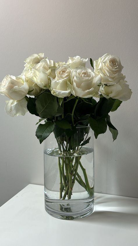 White Roses Aesthetic, White Roses Bouquet, Dark Green Aesthetic, Flowers Photography Wallpaper, Roses White, Nothing But Flowers, Flowers Aesthetic, Flower Therapy, Photography Wallpaper