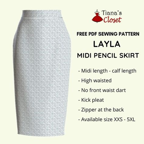 Skirt Sewing Pattern Free, Straight Skirt Pattern, Paper To Print, Skirt Pattern Free, Pencil Skirt Pattern, Nightgown Pattern, Threads Magazine, Long Pencil Skirt, Save The Earth