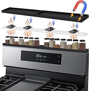 Above Stove Shelf, Stove Top Shelf, Stove Shelf, Oven Shelf, Magnetic Spice Rack, Stove Black, Magnetic Organizer, Kitchen Shelves Organization, Seasoning Rack