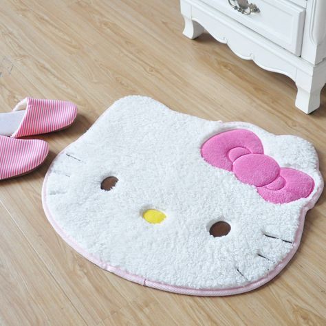 Hello Kitty Rug, Hello Kitty Room, Hello Kitty Bedroom, Kitty Room, Hello Kitty Things, Living Room Mats, Cinnamoroll Kuromi, Melody Cinnamoroll, Hello Kitty Stuff