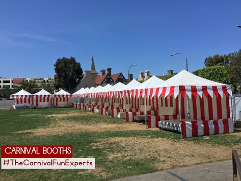 Our Carnival Booths are ideal for any purpose! They're also available with custom banners!  #TheCarnivalFunExperts Carnival Booth Design, Diy Carnival Booth Cardboard, Small Town Carnival, Mini Carnival Games Booth Ideas, Pallet Carnival Booth, Carnival Entrance Arch, Pumpkin Patch Business, Carnival Guessing Booth, Carnival Booths