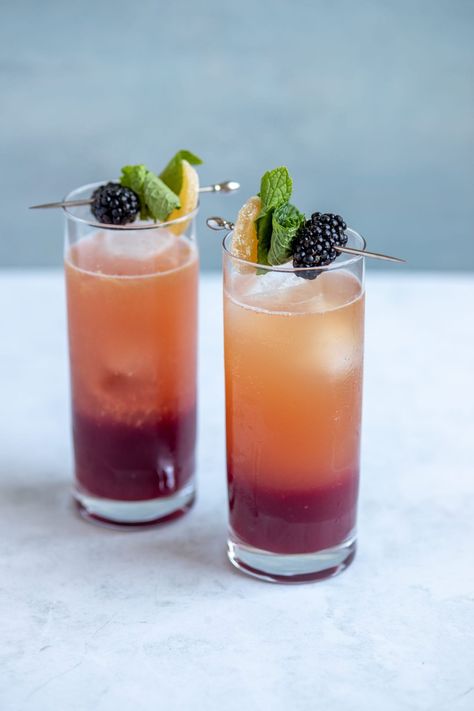 Mocktail Mule, Blackberry Drink, Blackberry Mocktail, Kombucha Mocktail, Spring Drinks, Baking Lessons, Virgin Drinks, Mocktail Recipes, Boursin Cheese