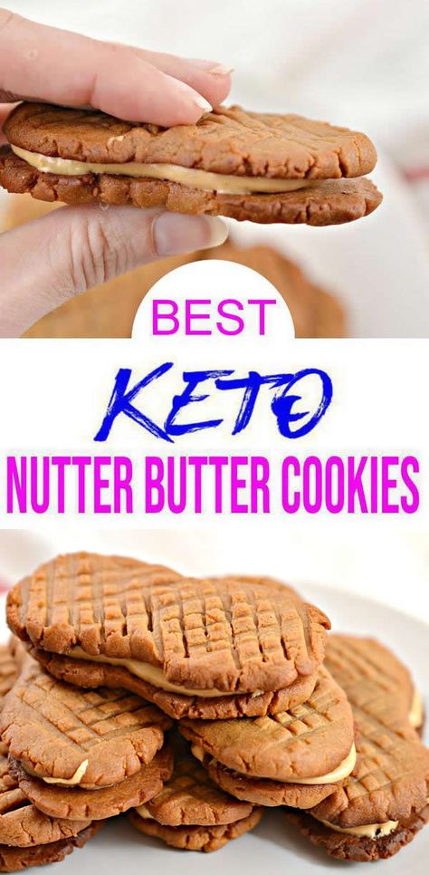 {Easy} Peanut Butter Desserts!BEST Nutter Butter cookies.Simple quick keto copycat Nutter Butter peanut butter cookies.Tasty delish low carb peanut butter cookies easy keto snacks, low carb desserts or sweet little treat.Low net carbs w/ peanut butter.Homemade peanut butter cookies loved by all.Make ahead perfect camping food or BBQ desserts.Make from scratch healthy snacks. Nutter butter peanut butter recipes- keto #peanutbutter cookies. Sugar free keto gluten free desserts Low Carb Peanut Butter Cookies, Galletas Keto, Butter Cookie Recipe, Keto Peanut Butter Cookies, Best Peanut Butter Cookies, Low Carb Brownies, Keto Peanut Butter, Keto Cookie Recipes, Desserts Keto