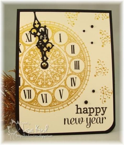 New Year Handmade Cards Ideas, New Years Cards Diy, New Year's Cards Handmade, Greeting Card For New Year, Homemade New Years Cards, Happy New Year Card Diy Handmade, Happy New Years Cards, Handmade New Years Cards, Diy New Years Cards