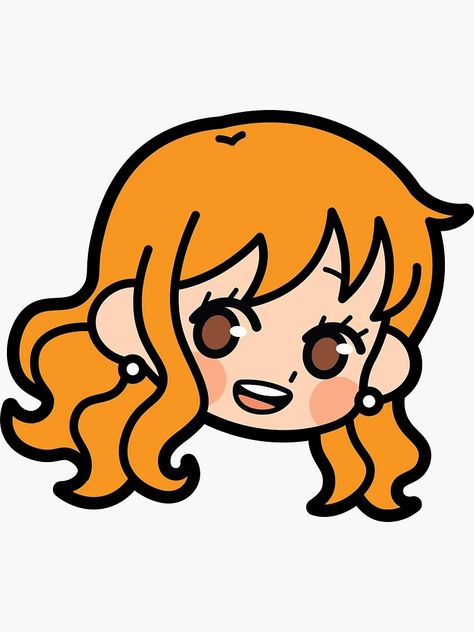 One Piece Chibi Sticker, Cute Nami One Piece, Chibi Teacher, Nami Chibi, Chibi One Piece, One Piece Chibi, Stickers Anime, One Piece Nami, One Peace