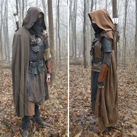 Medieval Ranger, Ranger Outfit, Archer Costume, Medieval Archer, Medieval Garb, Medieval Clothes, Larp Costume, Leather Armor, Medieval Costume