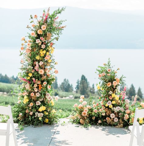 DIY wedding arch flowers