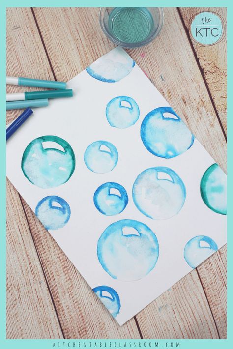 Learn to draw bubbles using washable markers with this free video tutorial. Follow along for super simple, super realistic bubble drawings! Tattoo Bubbles, Bubble Drawings, How To Draw Bubbles, Watercolor Bubbles, Bubble Drawing, Markers Drawing Ideas, Bubble Painting, Posca Art, Washable Markers