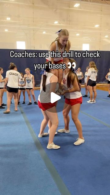 Kelvin Lam | Cheerleading Coach on Instagram: "If bases don’t do the pop tart drill correctly, then coaches can identify what they need to work on!" Cheer Formations, Cheer Base, Cheerleading Coach, Youth Cheer, Cheerleading Coaching, Pop Tart, Cheer Coaches, Team Building, Drills