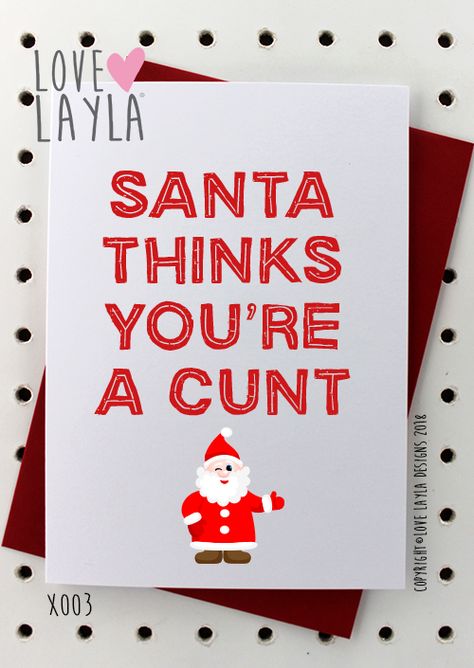 Christmas Cards Love, Dirty Christmas Jokes, Funny Christmas Videos, Rude Christmas Cards, Christmas Cards Funny, Christmas Videos, Christmas Graphic Design, Bad Santa, Funny Rude