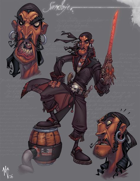 Pirate Character Design, Cartoon Pirate, Pirate Cartoon, Game Character Design, Pirate Theme, Character Design Animation, Character Design Male, Creative Drawing, Cartoon Character Design