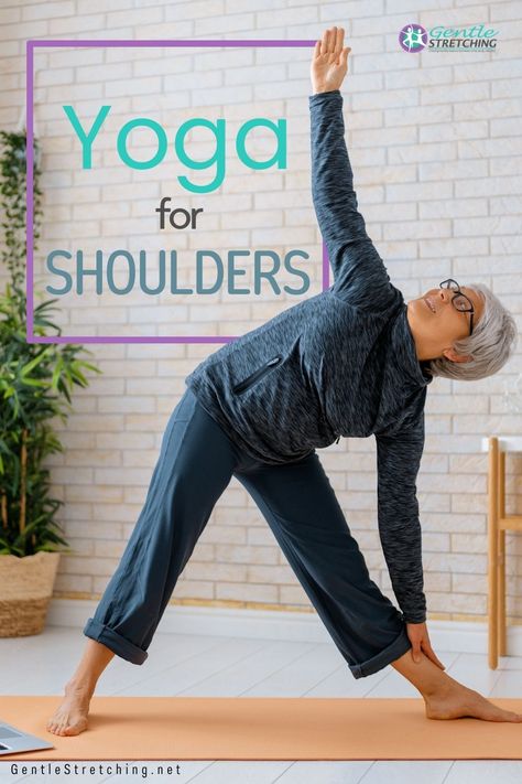 Say goodbye to shoulder tension and hello to freedom of movement with our soothing Yoga for Shoulders practice. 🧘‍♀️ Release tightness, improve mobility, and promote overall shoulder health with these gentle yoga poses. Feel the difference today! #YogaForShoulders #ShoulderHealth Yoga Shoulder Opener, Yoga For Shoulder Strength, Yoga For Shoulder Pain, Gentle Yoga Poses, Yoga For Shoulders, Yoga Strap Stretches, Neck And Shoulder Stretches, Yoga Posses, Yoga Shoulder