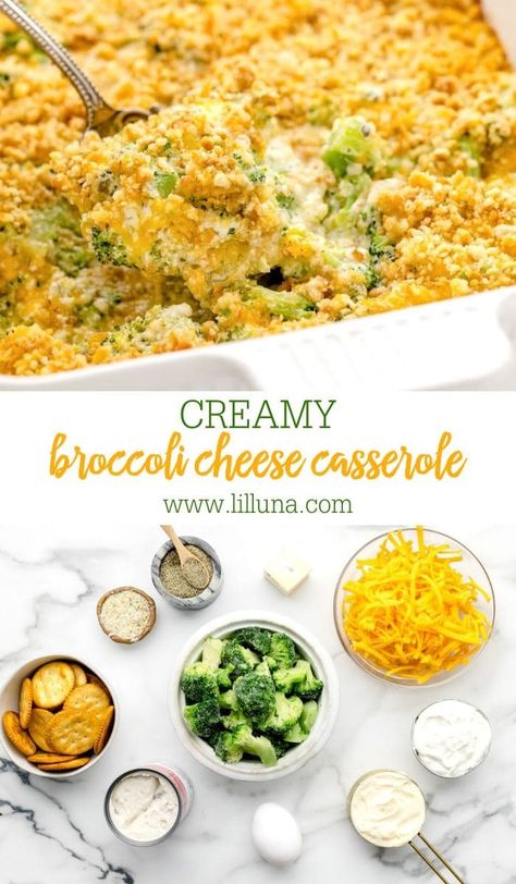 Even your pickiest eaters will love this creamy broccoli cheese casserole. It's packed with veggies and covered in cheese! #broccolicheesecasserole #broccoli #casserole #dinner #broccolicheese Asian Steak Bites, Creamy Pasta Bake, Broccoli Cheese Casserole, Creamy Broccoli, Healthy Baked Chicken, Cheese Casserole, Broccoli Cheese, Broccoli Casserole, Broccoli Recipes