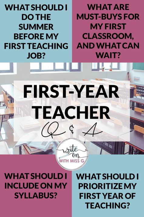 Teacher Advice, First Year Teacher, Teacher Must Haves, First Year Teaching, Teacher Planning, Ela Teacher, First Year Teachers, High School Classroom, Middle School Teachers