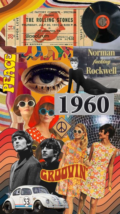 #thebeetles #audreyhepburn #60s #peaceandlove 1960s Aesthetic Wallpaper, 60s Aesthetic Wallpaper, 60s Photoshoot, Chic Mood Board, 1960s Britain, 60s Pop Art, 60s Inspired Outfits, 60s Wallpaper, 60s Summer