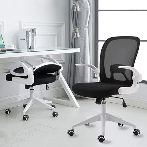 Chairs With Wheels, Comfy Office Chair, White Office Chair, Office Desk Chairs, Chairs For Small Spaces, Best Office Chair, Folding Desk, Office Chair Design, High Back Office Chair