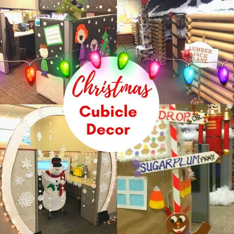 Whether you are looking to decorate your home or work office for the holidays, take a look at these Easy Cubicle Christmas Decorations for inspiration. Christmas Cubicle Decor, Office Christmas Decorations Contest, Diy Cubicle, Christmas Desk Decorations, Christmas Cubicle, Christmas Cubicle Decorations, Christmas Classroom Door, Door Decorating Contest, Office Cubicle