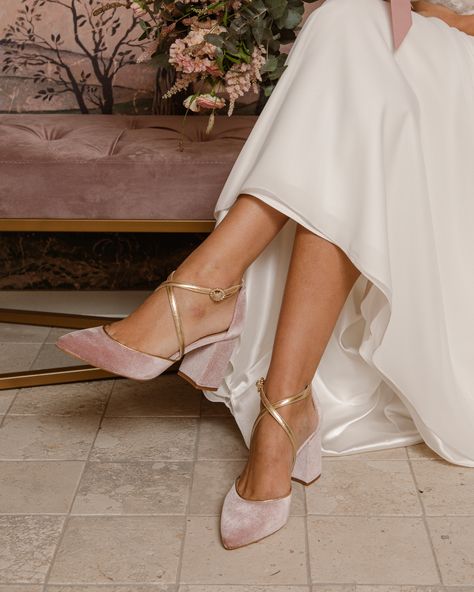 Blush Bridal Shoes, Mauve Shoes, Mauve Heels, Bridal Shoes Low Heel, Velvet Block Heels, Pink Wedding Shoes, French Pink, Festival Shoes, Blush Bridal