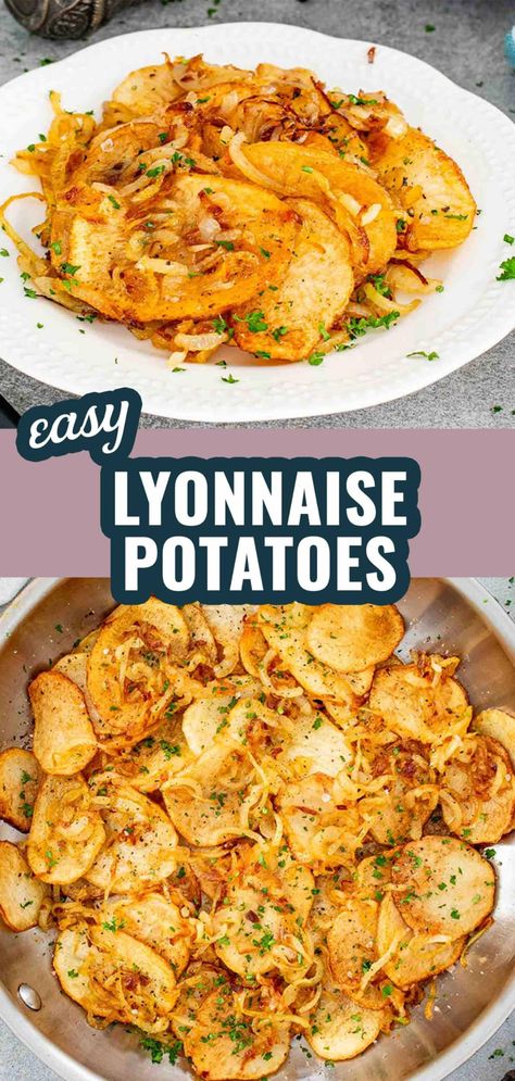 Whip up the perfect side with this easy Lyonnaise Potatoes recipe! Golden, caramelized, and simply irresistible. #LyonnaisePotatoes #SideDishDelight Potatoes Lyonnaise, Simply Potatoes Recipes, Golden Potato Recipes, Lyonnaise Potatoes, Ham Recipes Baked, Simply Potatoes, Recipes Potato, Aldi Recipes, Jo Cooks