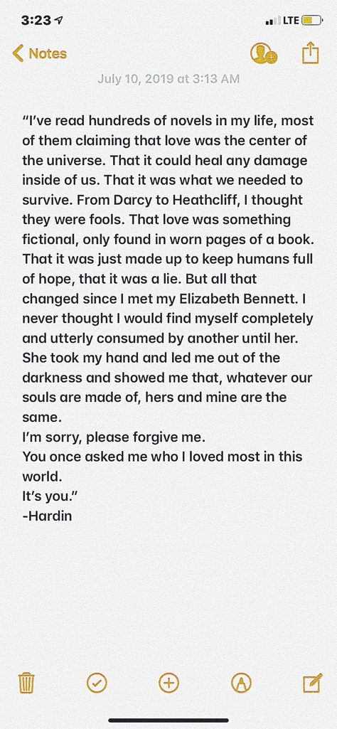 Hardin’s letter to Tessa Tessa Hardin, Hardin Tessa, Harden Scott Quotes, Hardin Aesthetic, Hardin Quotes, Hardin Tessa Wallpaper, Book For Girlfriend, Harden And Tessa Quotes, Hardin And Tessa Aesthetic