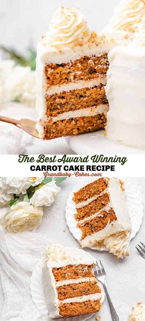 Award Winning Carrot Cake Recipe, Carrot Cake Recipe Homemade, Brown Butter Cream Cheese Frosting, Best Dessert Ever, Best Carrot Cake Recipe, Brown Butter Cream Cheese, The Best Carrot Cake, Butter Cream Cheese Frosting, Carrot Spice Cake