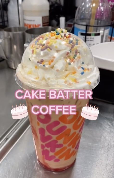 Try something new with these Dunkin Donuts secret menu recipes that include fruity Coolattas, chocolatey iced coffee, cookie-flavored drinks and more! #dunkin #dunkinsecretmenu #dunkinsecretmenudrinks Birthday Cake Drink, Dunkin Donuts Iced Coffee Recipe, Dunkin Donuts Recipe, Best Dunkin Donuts Drinks, Dunkin Donuts Iced Coffee Orders, Dunkin Donuts Coffee Drinks, Duncan Donuts, Dunkin Iced Coffee, Dunkin Donuts Iced Coffee