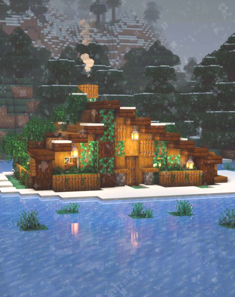 Transform your Minecraft world into a winter wonderland with this easy-to-follow snow cottage tutorial. From crafting the perfect cozy retreat to adding unique finishing touches, this step-by-step guide will help you create a snowy paradise like no other. Explore your creativity and gather the materials needed to build your dream Minecraft snow cottage. Whether you're a seasoned player or new to the game, this tutorial is perfect for all Minecraft enthusiasts. Snow Cabin Minecraft Houses, Minecraft Snowy Tundra Builds, Snow Biome House Minecraft, Minecraft Snow Cabin, Minecraft Snow Village, Minecraft Snow House, Minecraft Cozy Cottage, Minecraft Snow Builds, Snow Tutorial