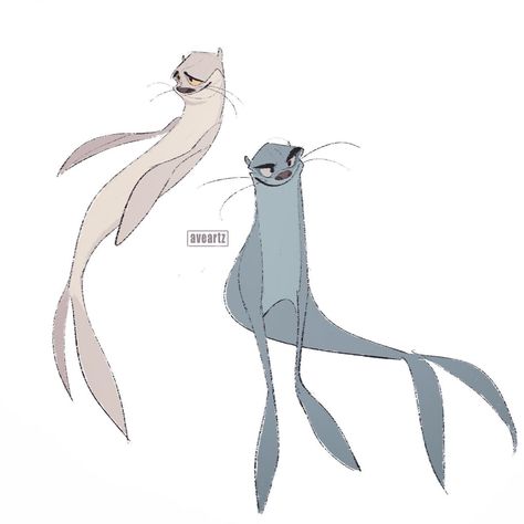 Sea Creatures Drawing, Disney Art Style, James Woods, Complex Art, Animal Character Design, Fur Seal, Lines And Shapes, Animal Character, Drawing Style