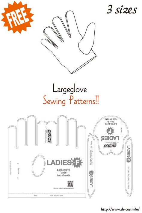 Diy Leather Gloves, Leather Gloves Pattern, Gloves Diy, Diy Leather Working, Leather Working Patterns, Glove Pattern, Dolls Clothes Diy, Gloves Pattern, Free Sewing Patterns