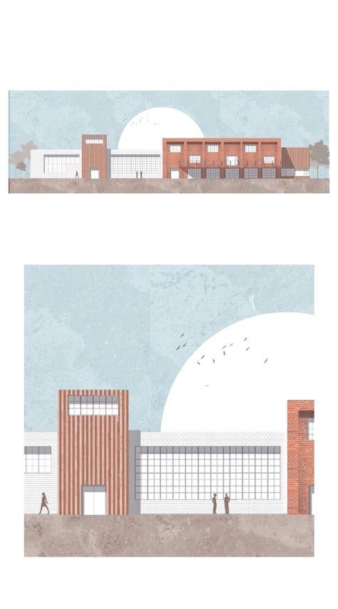 On December 8, 2019, this pin was crafted by srvnz hn. Explore and save your favorite pins on Pinterest! Contemporary Architecture House, Arch Illustration, Sketchbook Architecture, Portfolio D'architecture, Collage Architecture, Architecture Design Presentation, Architecture Portfolio Layout, Architecture Design Process, Architecture Drawing Plan