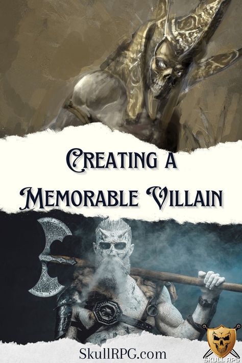 Creating Memorable Villain for Dungeons and Dragons by SkullRPG.com shows an undead Egyptian looking Lich as the top image and an frozen demon giant holding an axe as the bottom image. Dungeons And Dragons Villains, Create A Villain, Dungeons And Dragons Diy, Dm Tips, Dm Ideas, Dnd Dm, Dungeons And Dragons Adventures, The Caged Bird Sings, Dnd Stuff