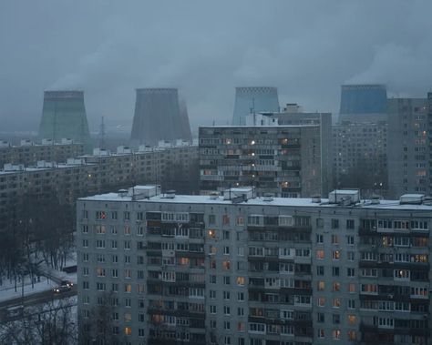 Soviet Aesthetic, Brutalism Architecture, Russian Architecture, European Aesthetic, Europe Aesthetic, Brutalist Architecture, Eastern European, Blue Hour, Brutalism