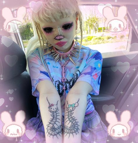 Jazmin Bean Hello Kitty, Jazmin Bean Aesthetic, Bubblegum Pop, Jazmin Bean, Pastel Goth Fashion, Yami Kawaii, Celebrity Design, Beach Bunny, Doja Cat